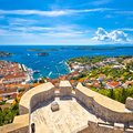 Hvar Town and the Pakleni Islands archipelago in the distance