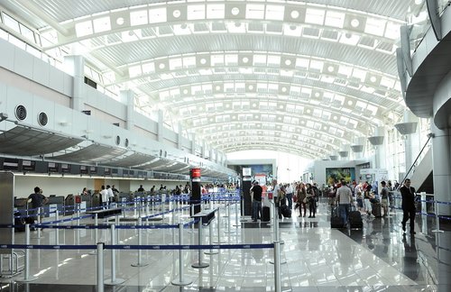 Inside San Jose International Airport