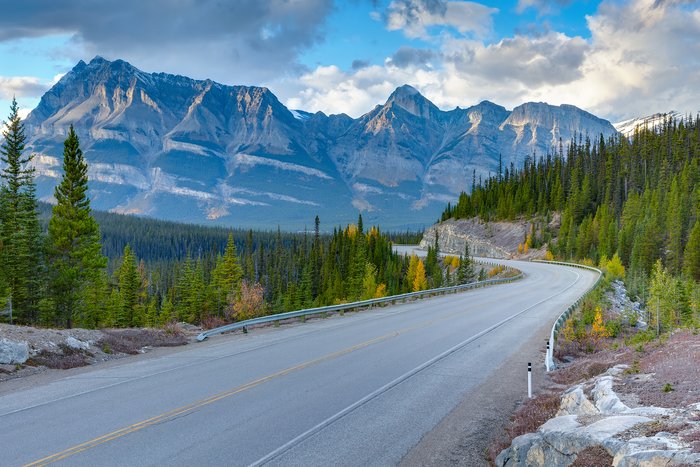 Icefields Parkway in the Canadian Rockies