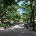 Parque Labastida in the historic center of Oaxaca, Mexico