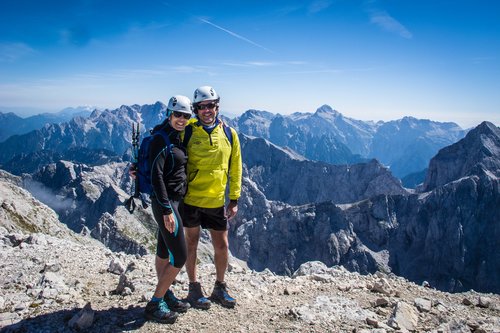 One of the many stunning peaks along the Slovenian Alps