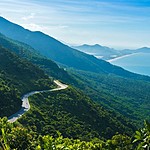 Scenic Hải Vân mountain pass in Vietnam