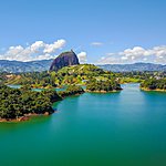 Rock of Guatapé (Piedra de Penol), near Medellín.