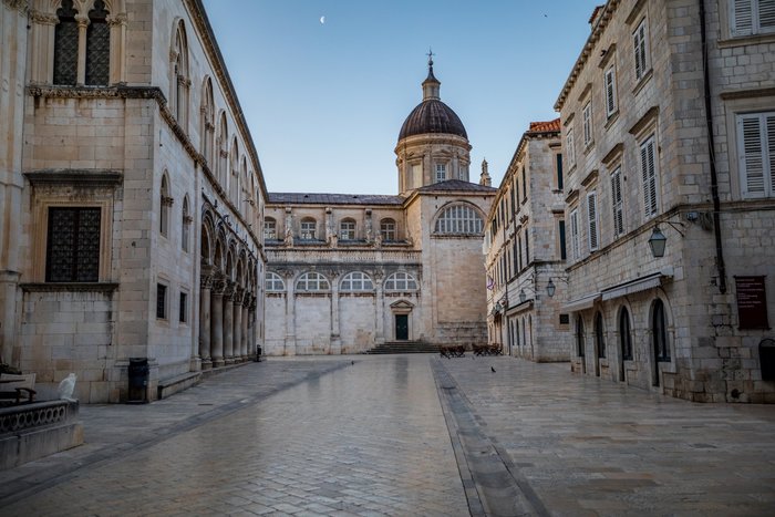 Dubrovnik's Rector's Palace and the Assumption Cathedral in Old Town