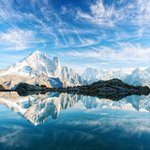 Snow-capped mountains 