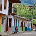 Quiet street in Jardin, Colombia