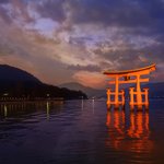 Great Torii at Itsukushima Shrine on Miyajima Island