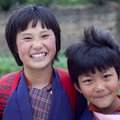 School kids in Thimphu valley