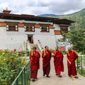 Monks in Bhutan