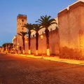 Medina entrance tower and old city walls in Essaouira, Morocco