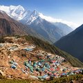 Namche Bazaar, the largest village in the Solu Khumbu