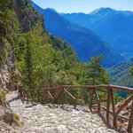 Hiking in the mountains of Samaria Gorge