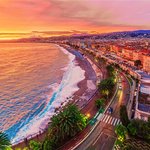 Nice- French Riviera at sunset 