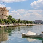 A view of the White Tower in Thessaloniki
