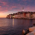 Drive to the old town of Rovinj on the Istrian peninsula