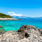 A rocky shore on Korčula