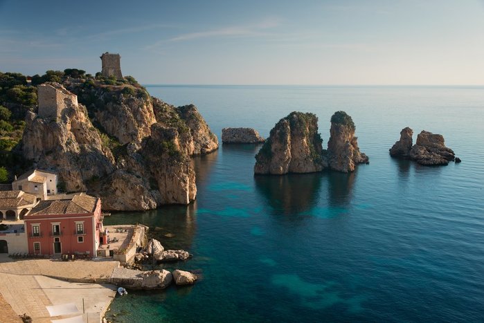 Blue waters of the Amalfi Coast