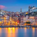 Porto shimmers after sunset