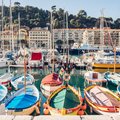 Colorful boats in Port Lympia, Nice, France