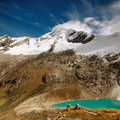 View from Punta Union Pass on Santa Cruz trek.