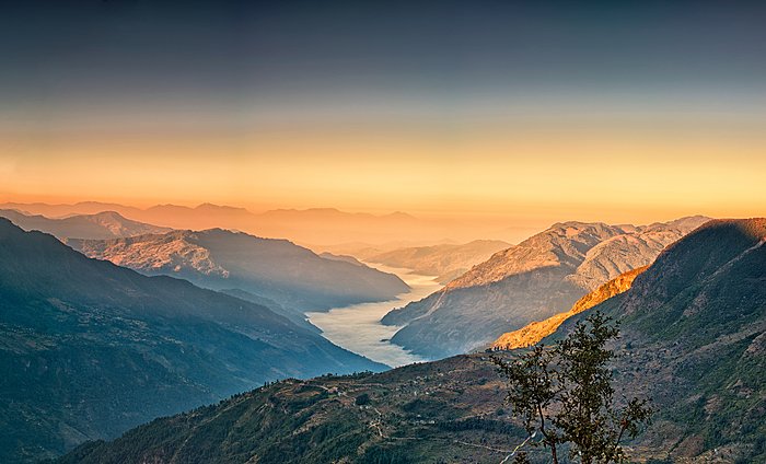 View from Kalinchowk Photeng towards the Kathmandu Valley