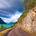 A fjord-side road near Solvorn