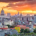 A sunset over Havana