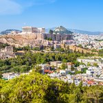 View of the Acropolis Hill in Athens