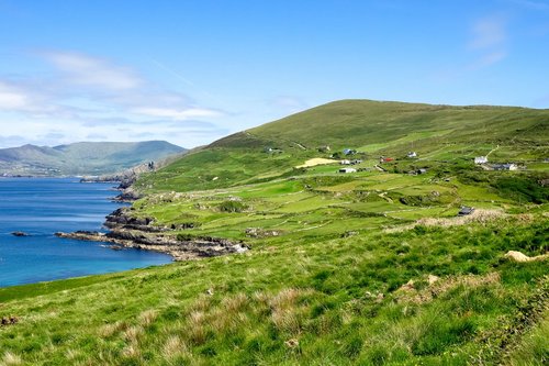 Small town on the Ring of Kerry peninsula