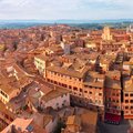 A panoramic view of the historic center of Siena