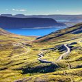 A view over the town of Isafjordur in the Westfjords