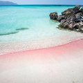 The pink sand beach of Elafonissi, Crete