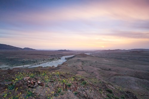 Catch a sunset over the Dana Biosphere Reserve from the Feynan Ecolodge