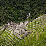 The Inca ruins of Winay Wayna along the Inca Trail to Machu Picchu