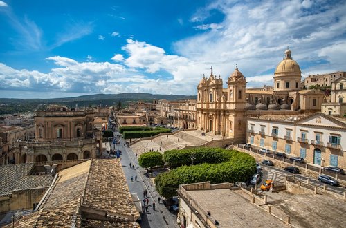 Visit the Noto Cathedral in Noto, Sicily