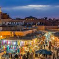 Jemma el-Fna Square comes alive at night in Marrakech