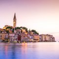 The Cathedral of St. Euphemia towering over the town of Rovinj in Istria