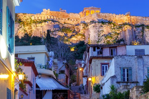 Walk any number of streets for a view of the Acropolis
