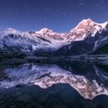The Manaslu Himalayas at night, Nepal