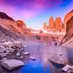 Hike to the base of the Paine Massif on your first day in Torres del Paine