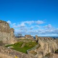 Ruins of St Andrews Castle in Fife, Scotland