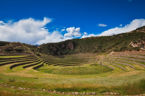 The historic site of Moray, where the Incas experimented in crop production.