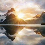 Beautiful Milford Sound in New Zealand