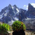 A view of the summit of Mount Kenya 