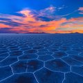 The UNESCO-listed salt flats across Chile's border in Bolivia