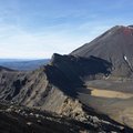 View of Mount Ngauruhoe  from the Tongariro Alpine Crossing in Tongariro National Park