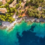 Zakynthos' coastline from above