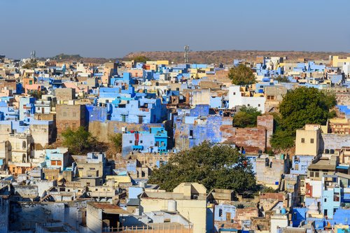 The blue city of Jodhpur, India