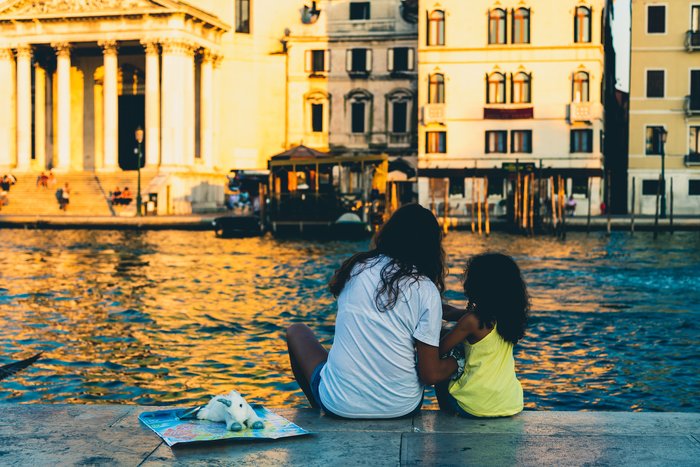 Enjoying the views in Venice