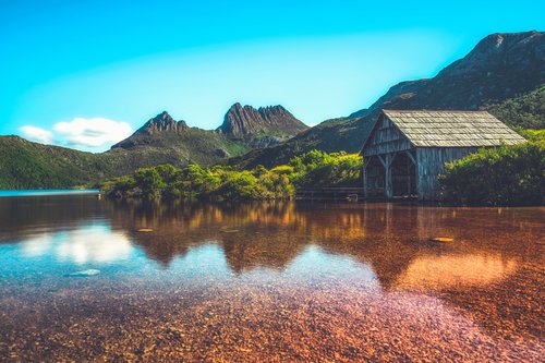 Cradle Mountain in Australia's Central Highlands in Tasmania